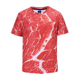 Cool T-shirt 3D T-shirt Print Funny Senior Steak Short Sleeve Summer Tops Tees Tshirt Fashion Beef Print Shirt