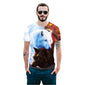 Cool T-shirt 3D T-shirt Print Two Wolves Short Sleeve Summer Tops Tees Tshirt Fashion Animal Print Shirt